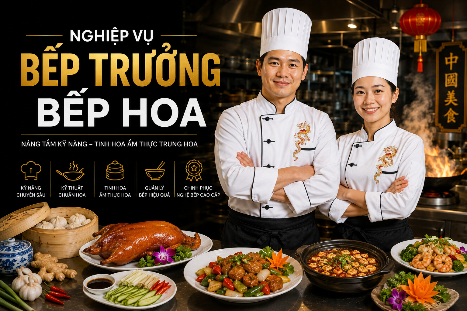 NGHIỆP VỤ BẾP TRƯỞNG BẾP HOA