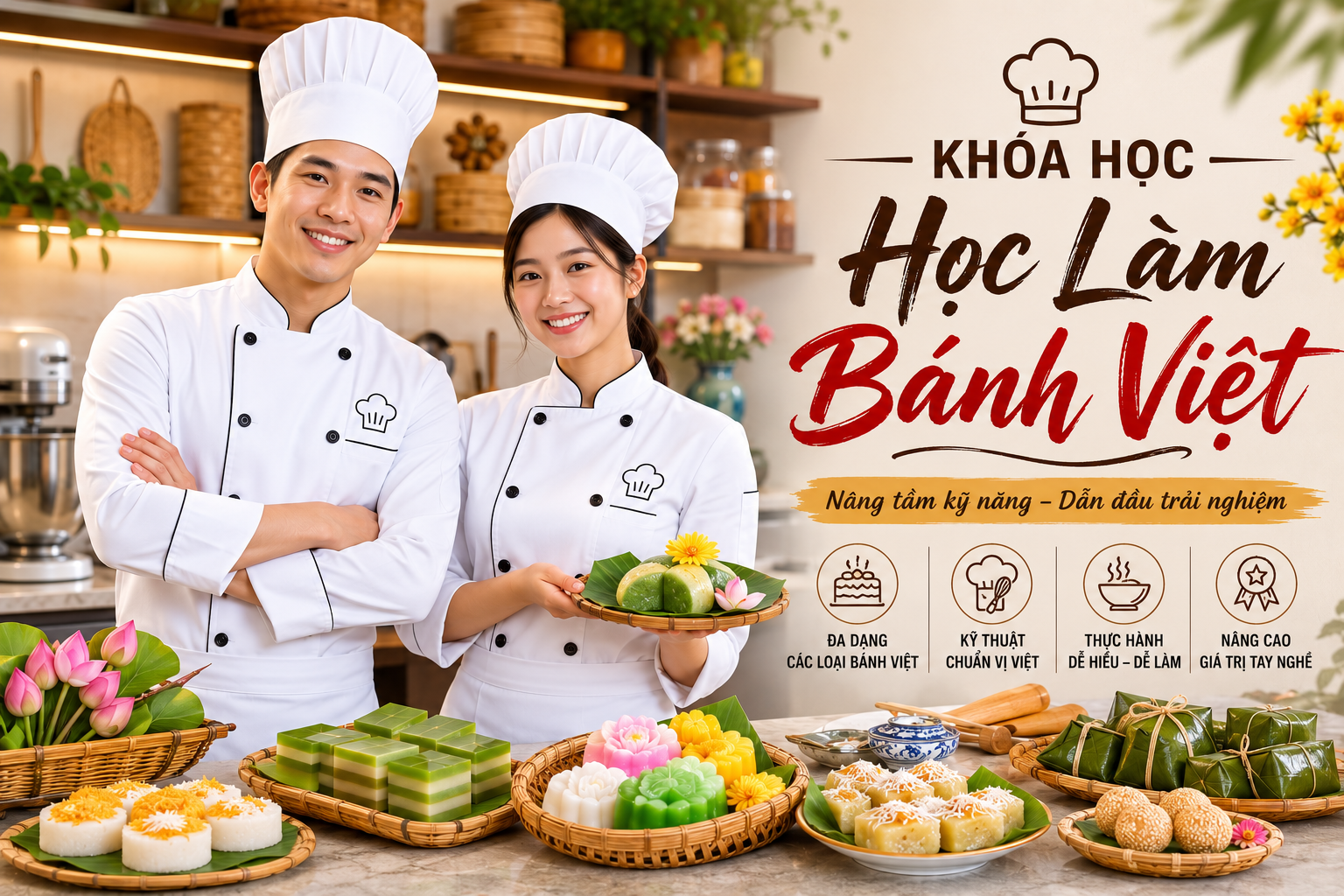 Học làm bánh Việt
