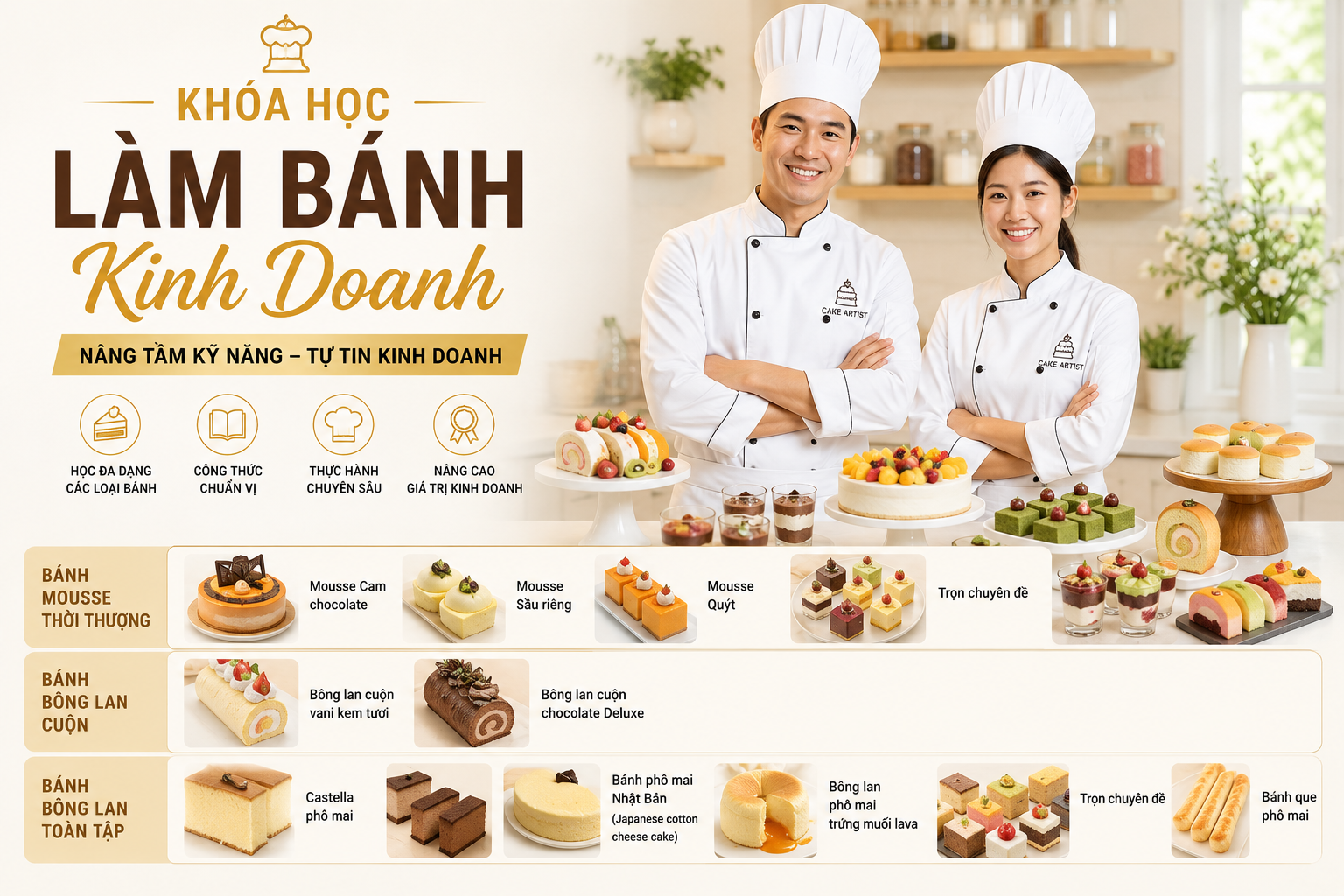 Khóa Học Làm Bánh Kinh Doanh