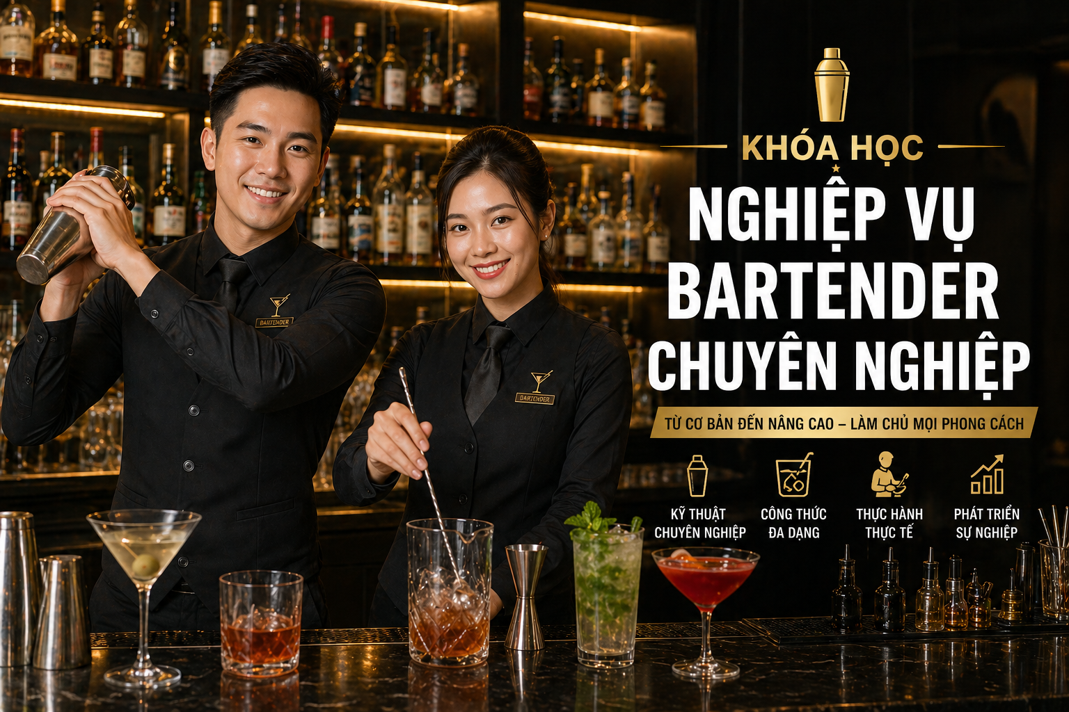 Nghiệp vụ Bartender chuyên nghiệp