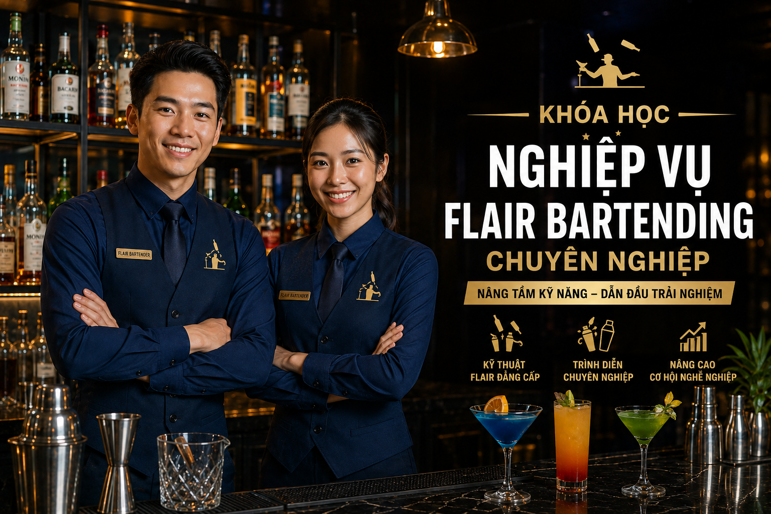 Nghiệp Vụ Flair Bartending Chuyên Nghiệp