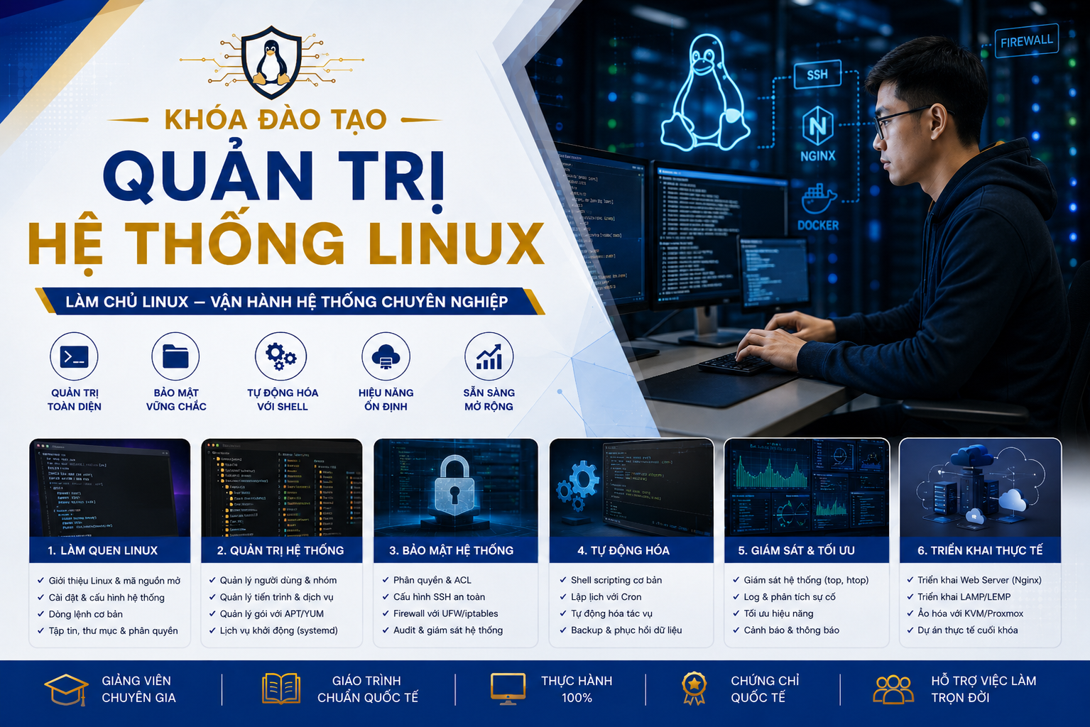 Khóa Học Quản Trị Hệ Thống Linux