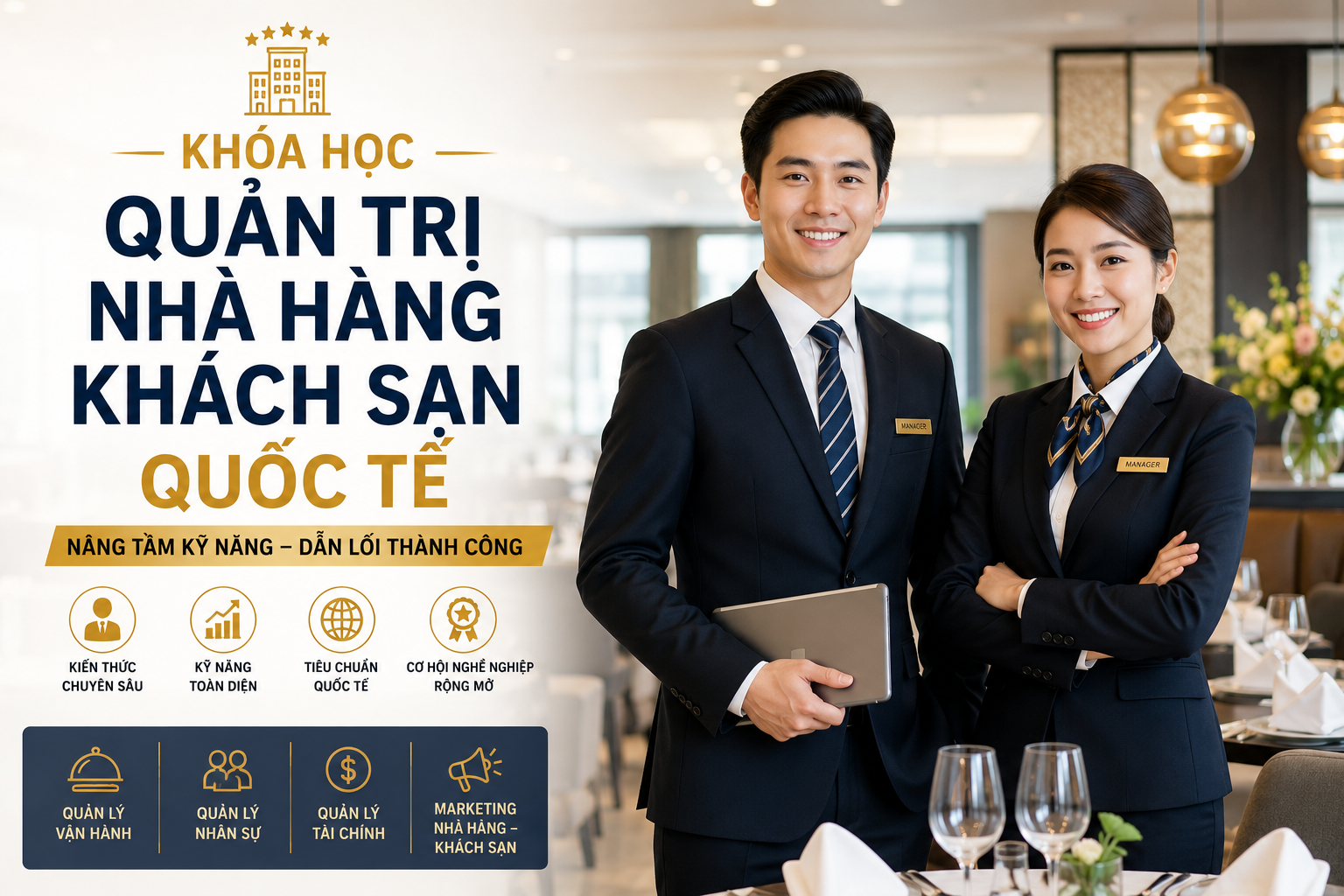 Quản Trị Nhà Hàng Khách Sạn Quốc Tế
